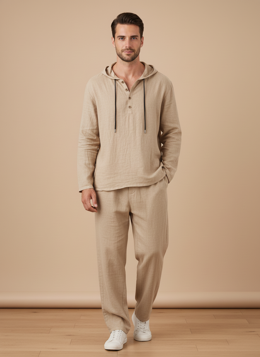 Completo Lino Uomo Stile Riviera