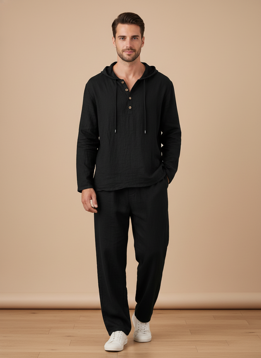 Completo Lino Uomo Stile Riviera