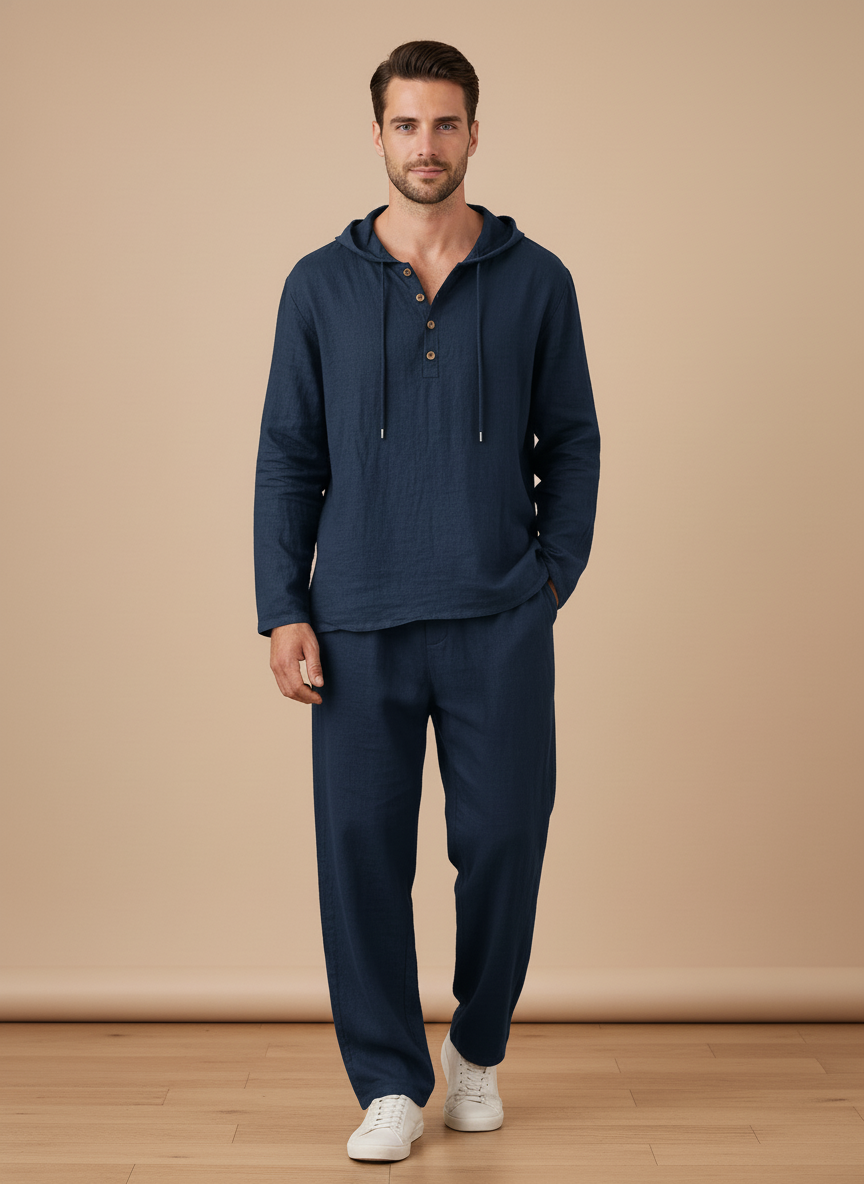 Completo Lino Uomo Stile Riviera