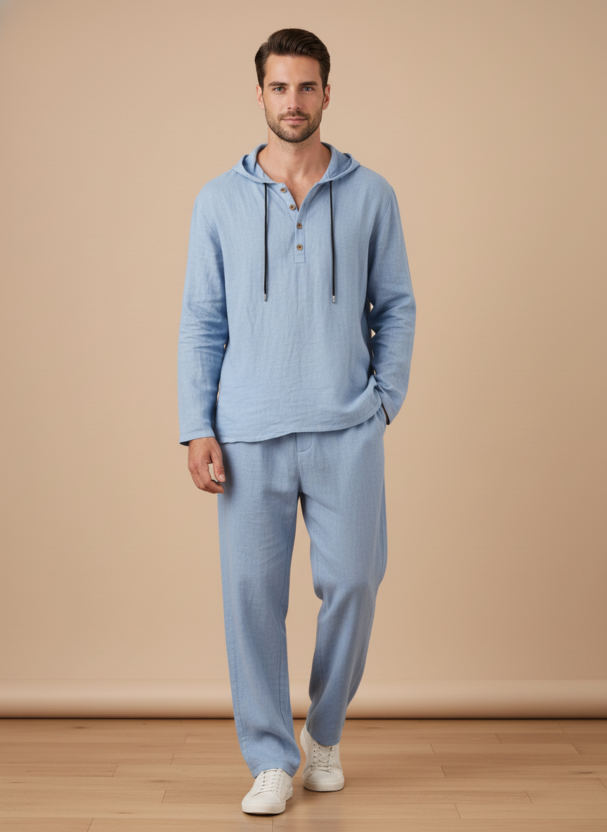 Completo Lino Uomo Stile Riviera