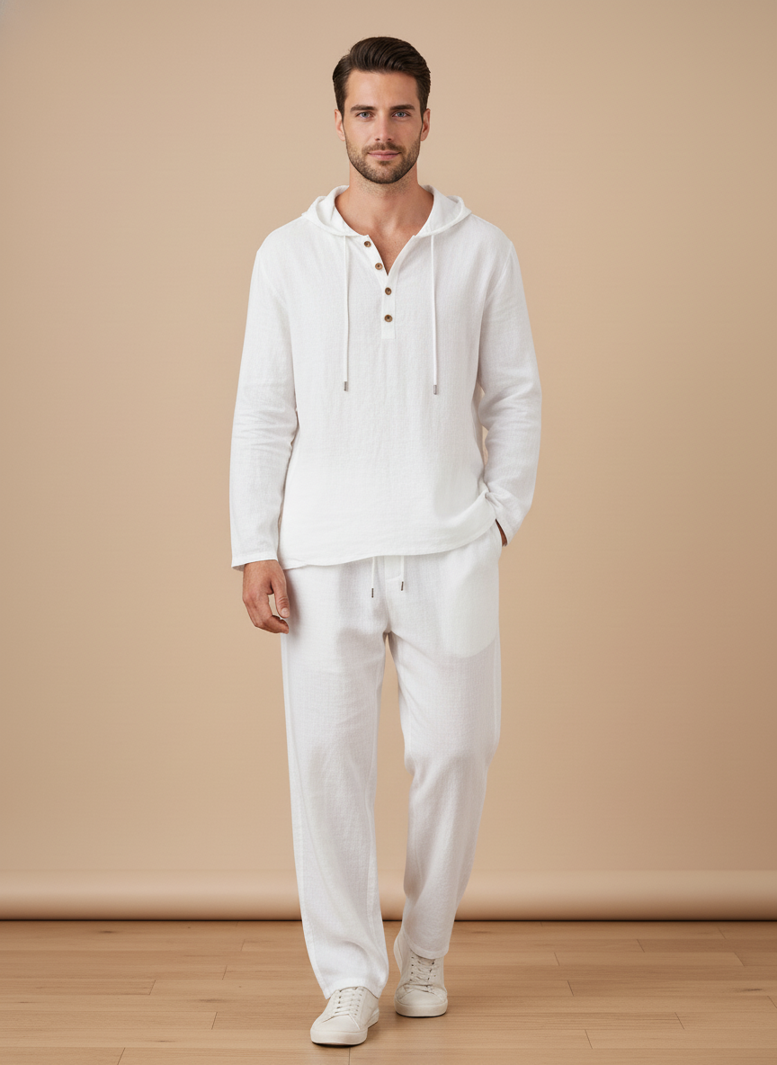 Completo Lino Uomo Stile Riviera